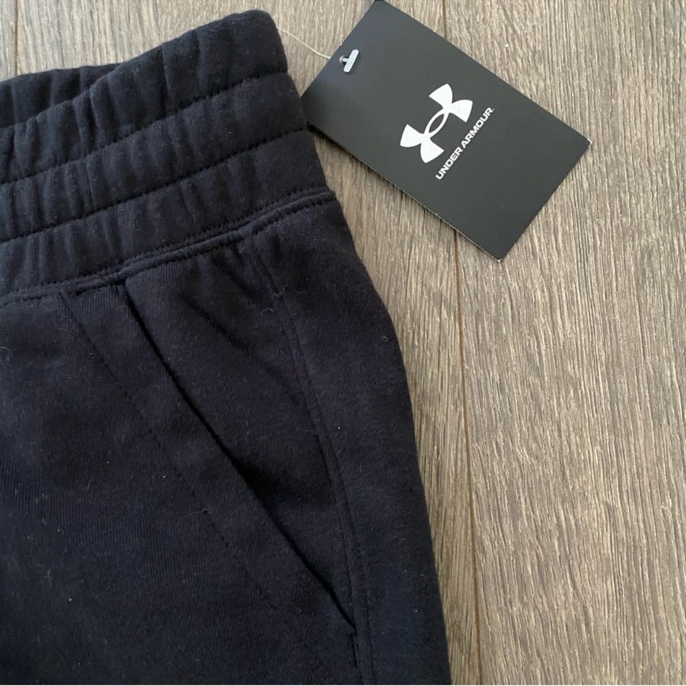 Under Armour Women’s Rival Colorblock Jogger Sweatpants Black/White NWT Small US - Picture 8 of 11